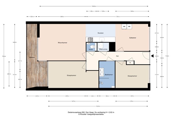 Floorplan - Dedemsvaartweg 582, 2545 AS Den Haag